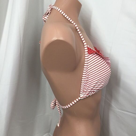 Marie Meili Contrast Ruffle Triangle Top (D7) - Picture 5 of 7